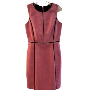 JCrew lined jacquard satin dress